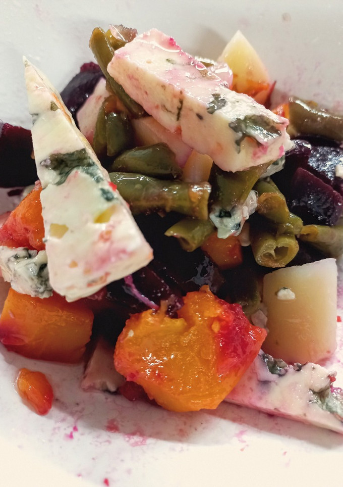 Una foto de Ensalada de Chaucha y Queso Azul