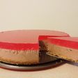 Cheesecake σοκολάτας με ζελέ φράουλας