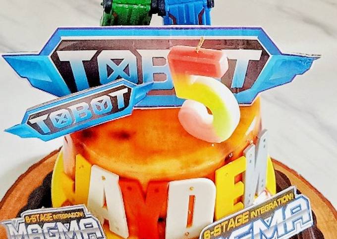 Tobot Birthday Yoghurt Pudding