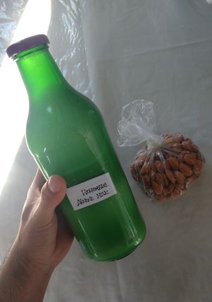 Una foto de Leche de almendras