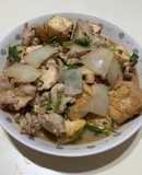 蒜蓉油豆腐炒豬里肌肉片
