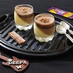 A picture of Chocolate Vanilla Panna Cotta.