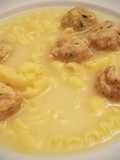 Sopa de galets amb "pilotes"