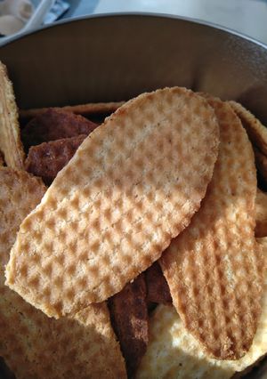 Une photo de Gaufre sèche à la vanille