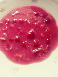 Meggyleves punccsal recept fotója