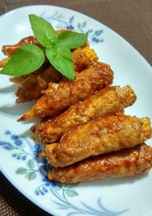 玉米筍肉捲 的食譜成品照片