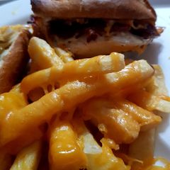 A picture of My Chicken,Bacon crusty Baguette. 🤗🤗.
