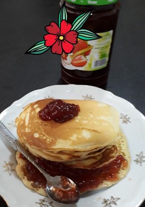 صورة لوصفة بان كيك 😍