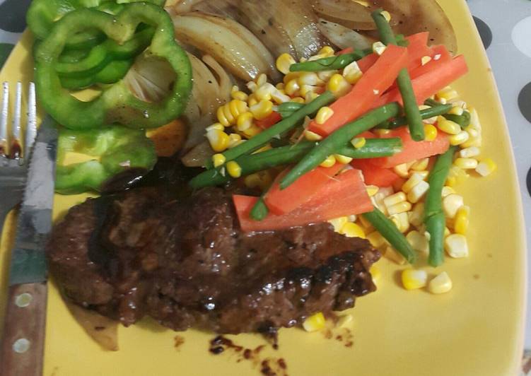 Langkah memasak Steak bumbu black Pepper sauce yang Sempurna