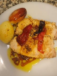 Una foto de Lomo de cerdo al Bourbon