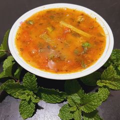 A picture of Drumstick Curry (Shevaga Amti).