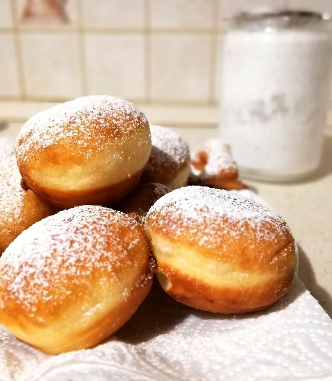 Kovászos szalagos fánk recept fotója