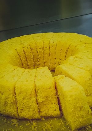 Foto resep Pumpkin cake (cake labu kuning/parang kukus)