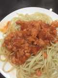 Mì ý sốt tôm băm🦐