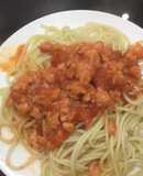 Mì ý sốt tôm băm🦐