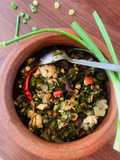 Pyaz ka Saag (spring onion) Tarkari