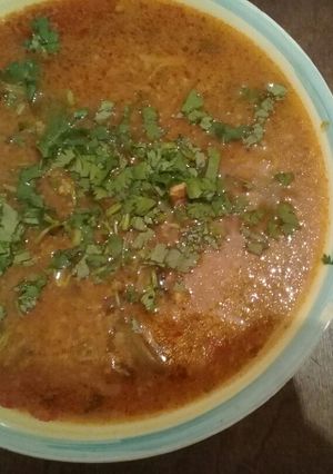 صورة لوصفة شوربة فريك عنابية
