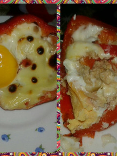 Una foto de Pimiento relleno versión light