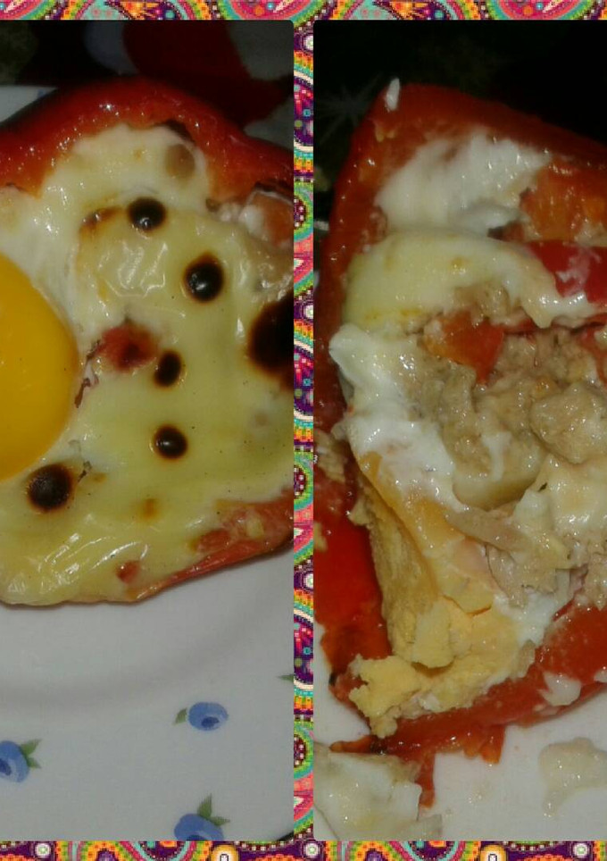 Una foto de Pimiento relleno versión light