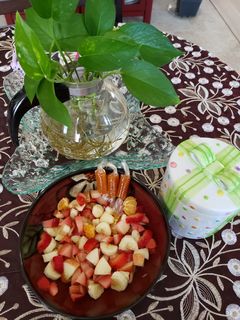 A picture of Fruit Salad 🍎🍓🍌.