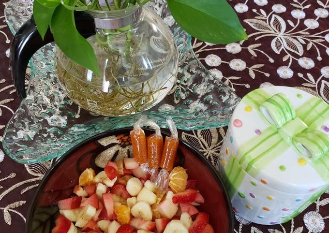 Easiest Way to Prepare Speedy Fruit Salad 🍎🍓🍌
