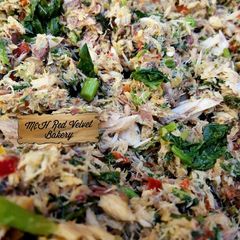 A picture of Spicy shredded fish manado.