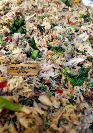 A picture of Spicy shredded fish manado.