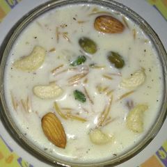 Hyderabadi sheer khorma A picture of Hyderabadi sheer khorma.