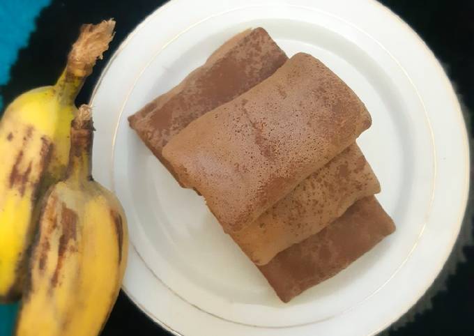 Dadar Gulung Pisang Coklat Simple