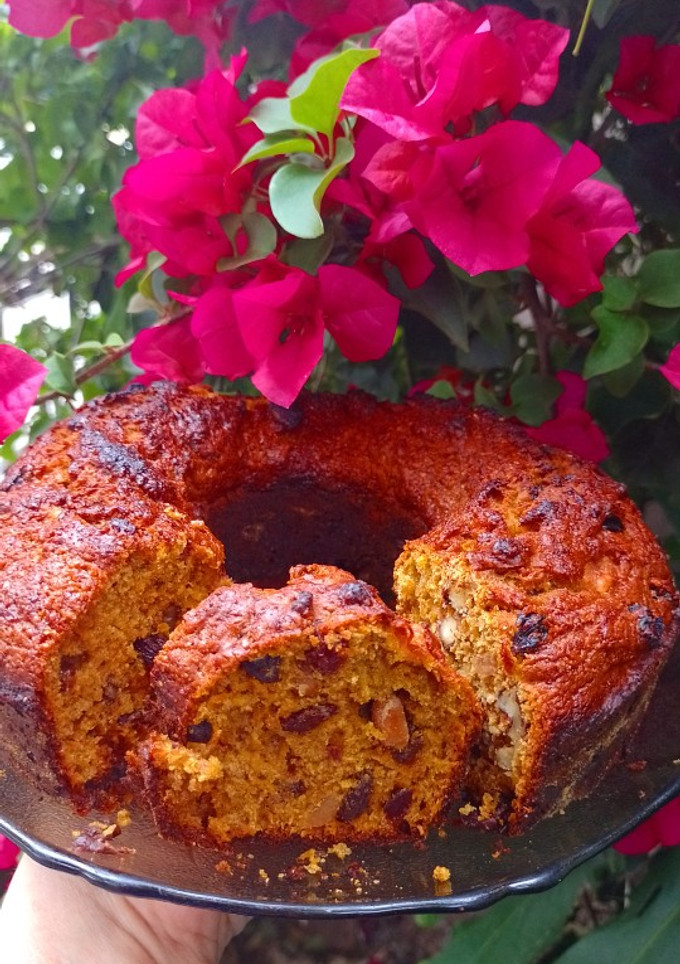 Una foto de Torta integral de zanahoria sin azúcar 🥕🥕