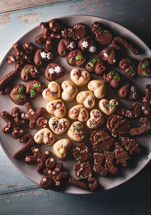 A picture of Handmade Festive Chocolates 🎄🎁.