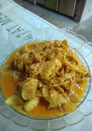 Foto resep Rebung tempe santan