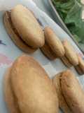 Alfajores rellenos de dulce de leche (tipo Clementina)