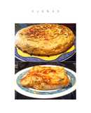 Tortilla y pastel de verduras, dos recetas en una