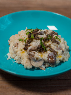 Una foto de Risotto de setas y trufa