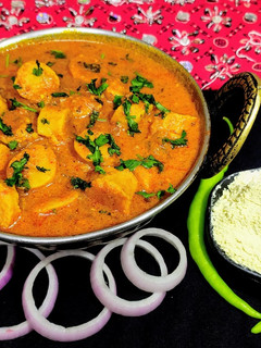 गट्टे की सब्जी (gatte ki sabzi recipe in hindi) रेसिपी मुख्य फोटो