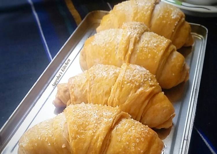 Roti Croissant Homemade (Rasa Thai Tea)