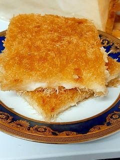 صورة لوصفة الكنافة بالكريمة 🥰