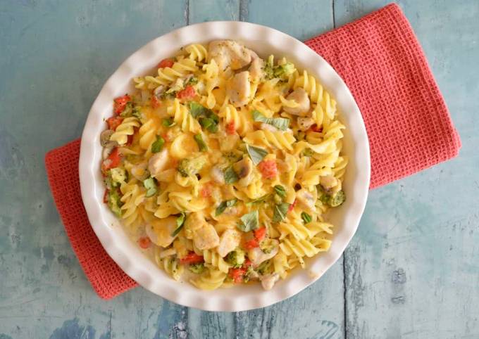 Chicken & Vegetable Pasta Bake Recipe By Fiona @ Free From Favourites ...