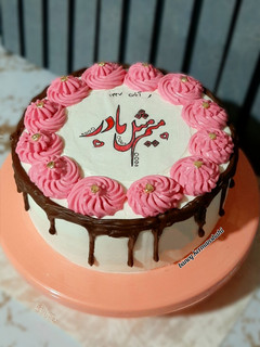 عکسی از دستور کیک خامه ای ۲ (با فیلینگ موز ،گردو،شکلات)