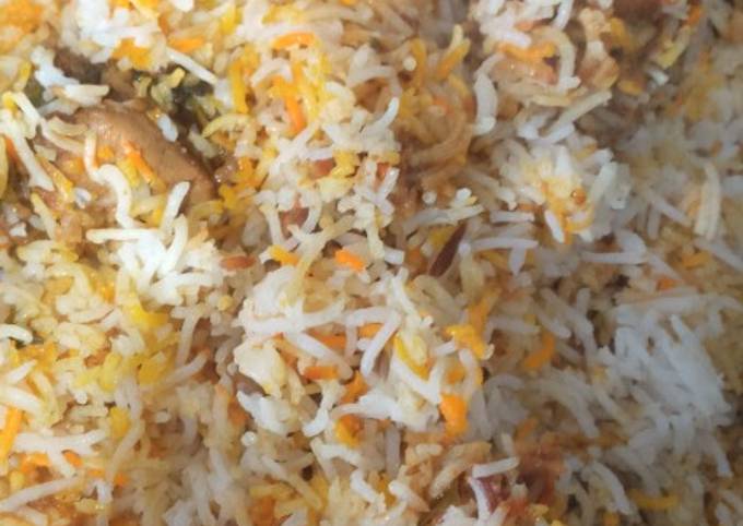 Yummy chicken biryani