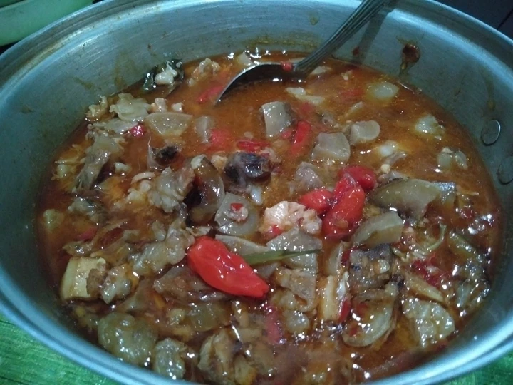 Langkah Mudah untuk Membuat Resep Oseng mercon kikil+tetelan sapi mantab👍 yang Sempurna