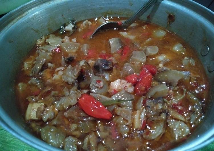Bumbu Oseng mercon kikil+tetelan sapi mantab👍 | Cara Masak Oseng mercon kikil+tetelan sapi mantab👍 Yang Lezat