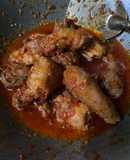 Kepala ayam sambel mercon asem pedes manis