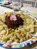Riso rosso con cavolo e ceci