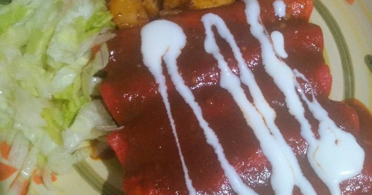 Enchilada rojas de queso 79 recetas caseras Cookpad