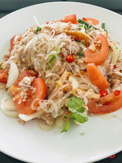 A picture of Spicy Glass Noodles Salad(vermicelli).