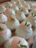 Canapés de camarones