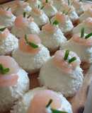 Canapés de camarones