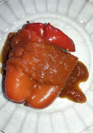 Una foto de Morrón relleno